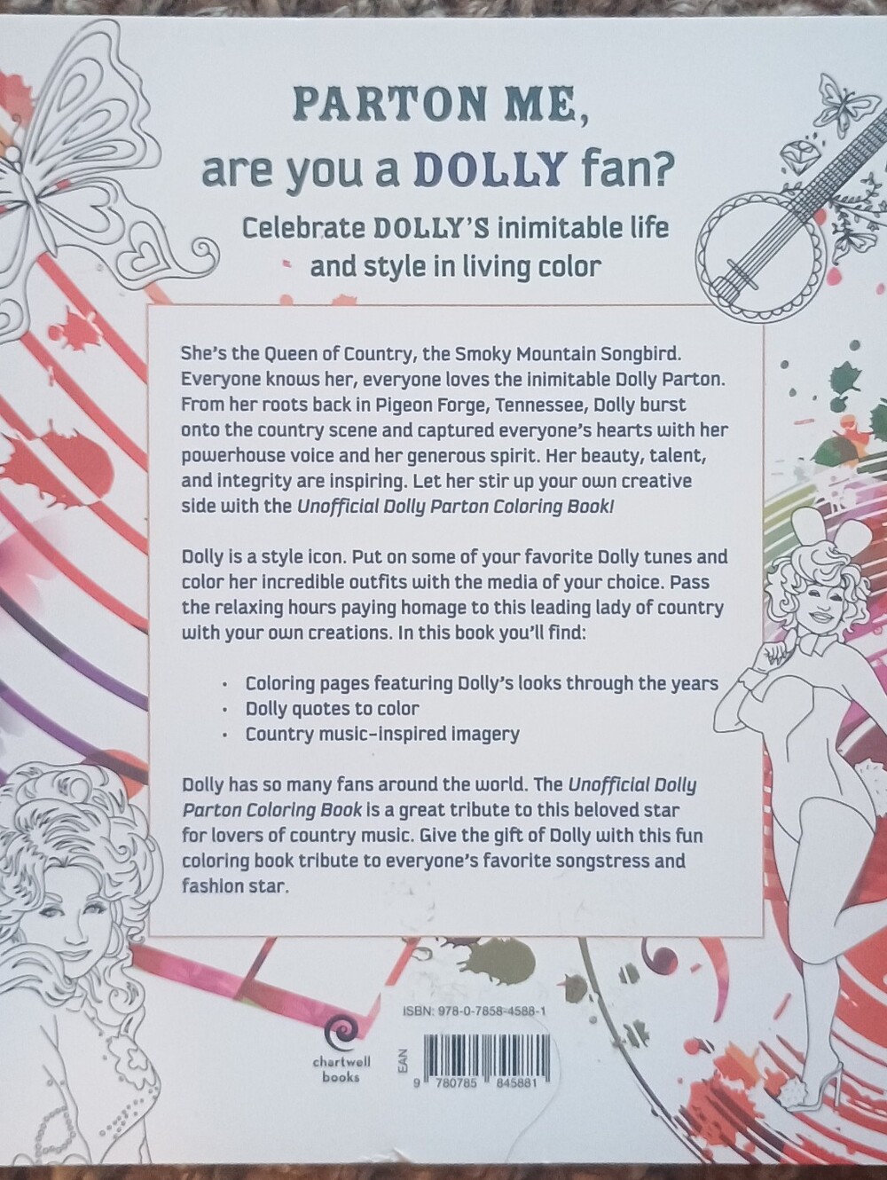 Dolly Parton Collection Coloring Book - Picture 2 of 5